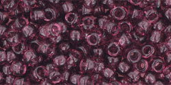 TOHO Size 8/o Round Seed Bead-Amethyst Transparent. 8T6B-250 (image for) TOHO Size 8/o Round Seed Bead-Amethyst Transparent. 8T6B-250
